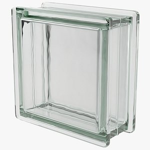 3D Glass Block model