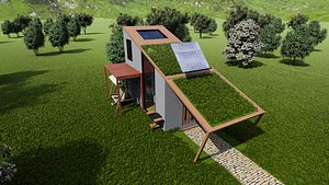 house tiny floor plan 3D model
