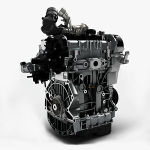 3D Volkswagen EA211 engine model