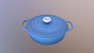 3D Deep Round Oven model