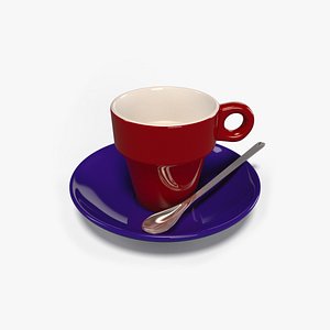 espresso set 3D model
