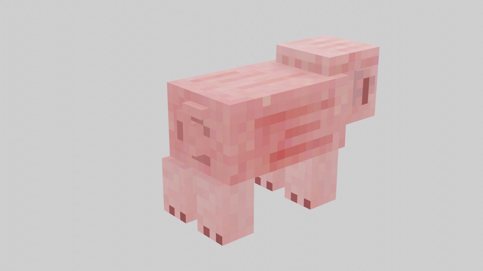 3D Minecraft Pig model - TurboSquid 2052997