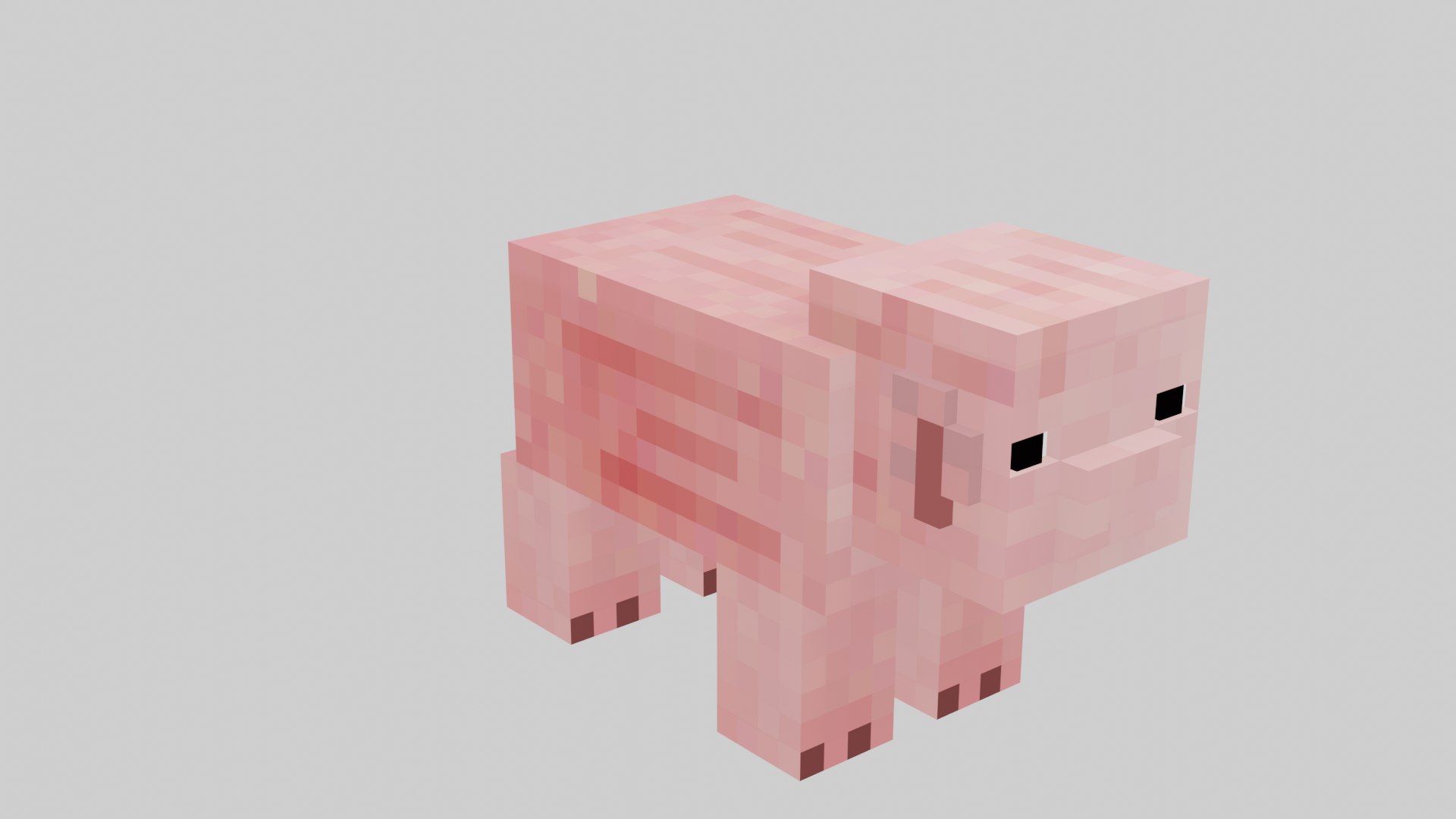 3D Minecraft Pig model - TurboSquid 2052997