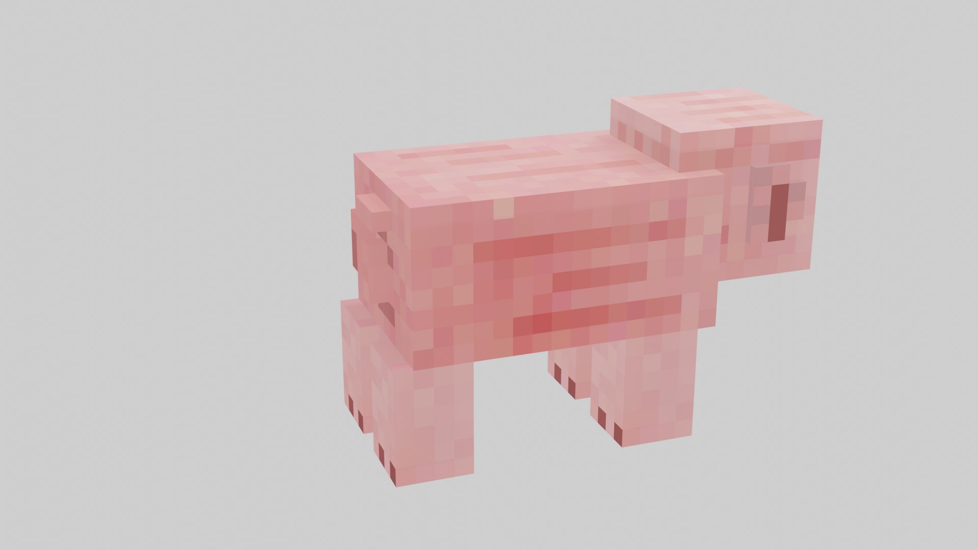 3D Minecraft Pig model - TurboSquid 2052997