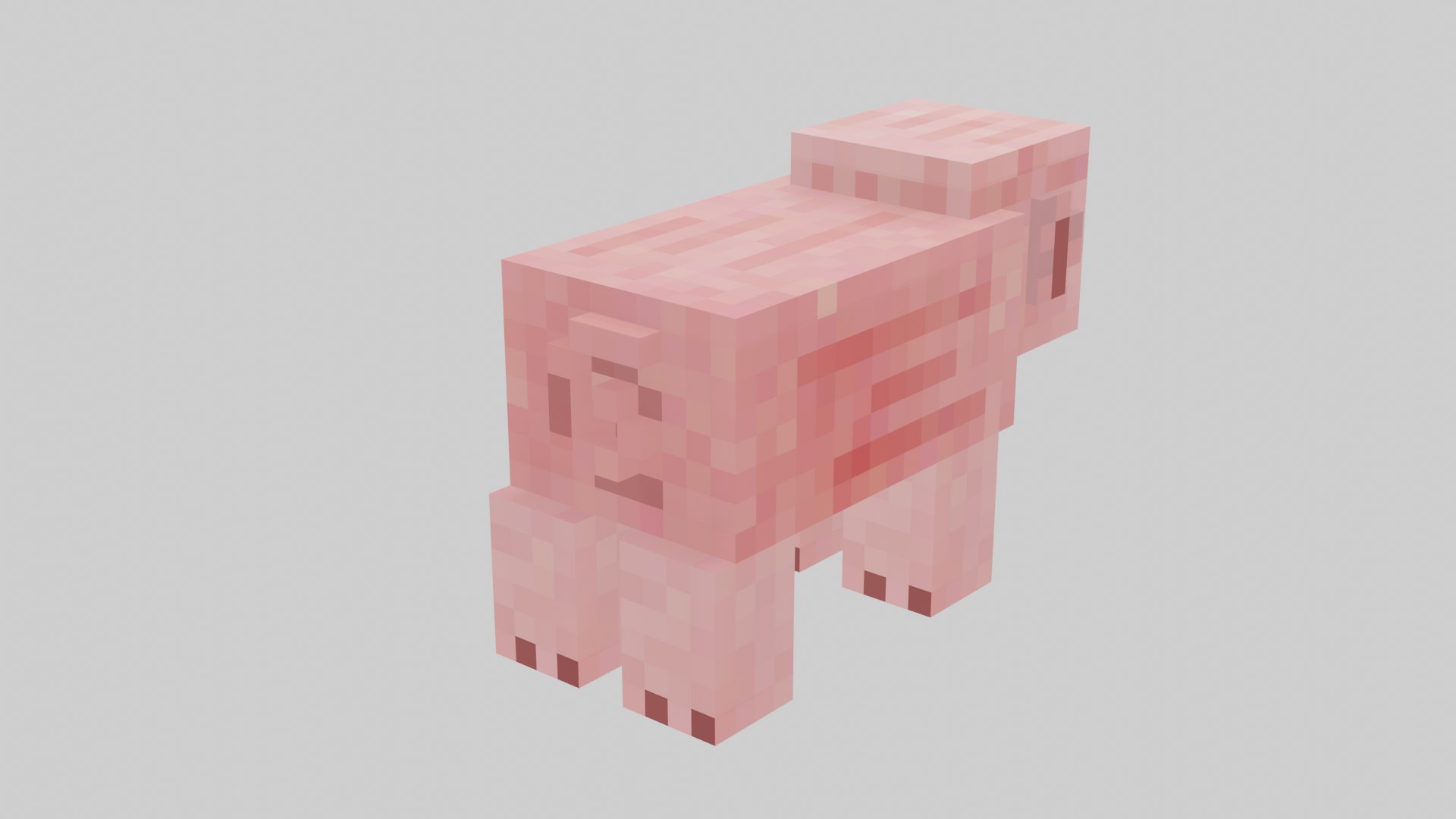 3D Minecraft Pig model - TurboSquid 2052997