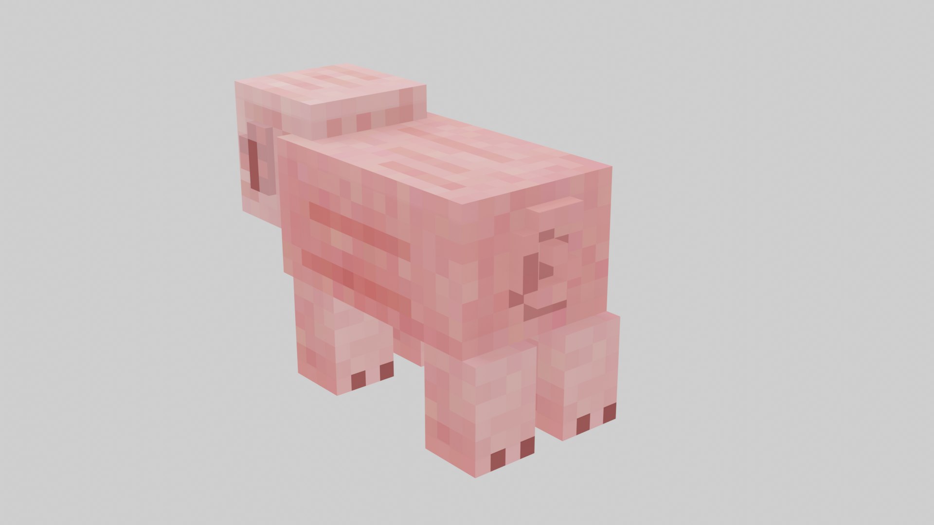 3D Minecraft Pig model - TurboSquid 2052997