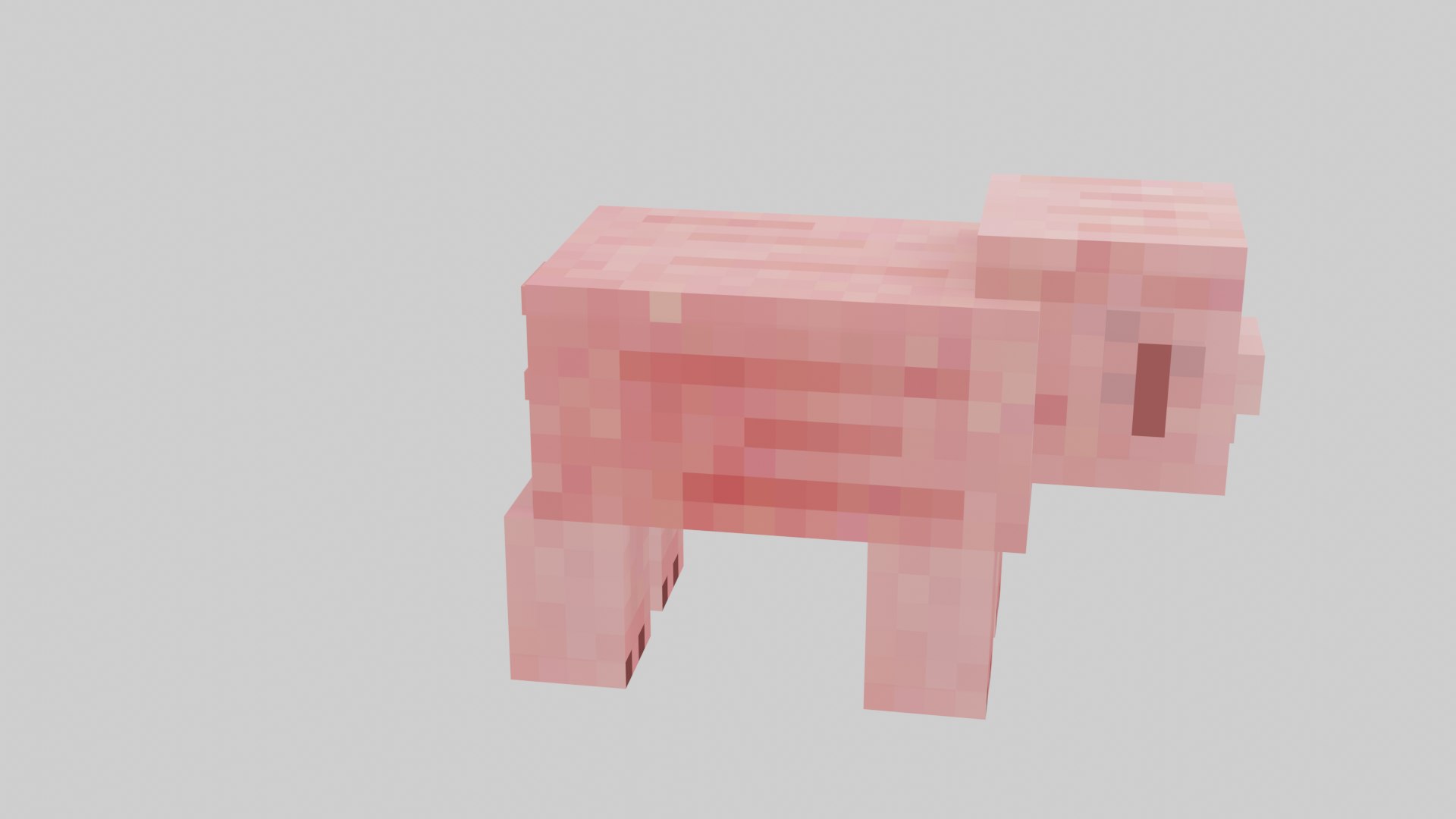 3D Minecraft Pig model - TurboSquid 2052997