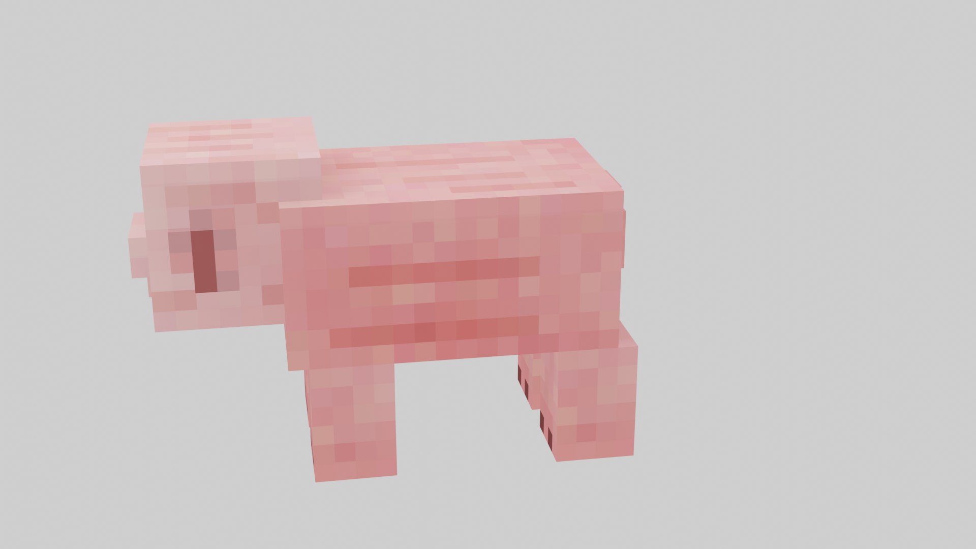 3D Minecraft Pig model - TurboSquid 2052997