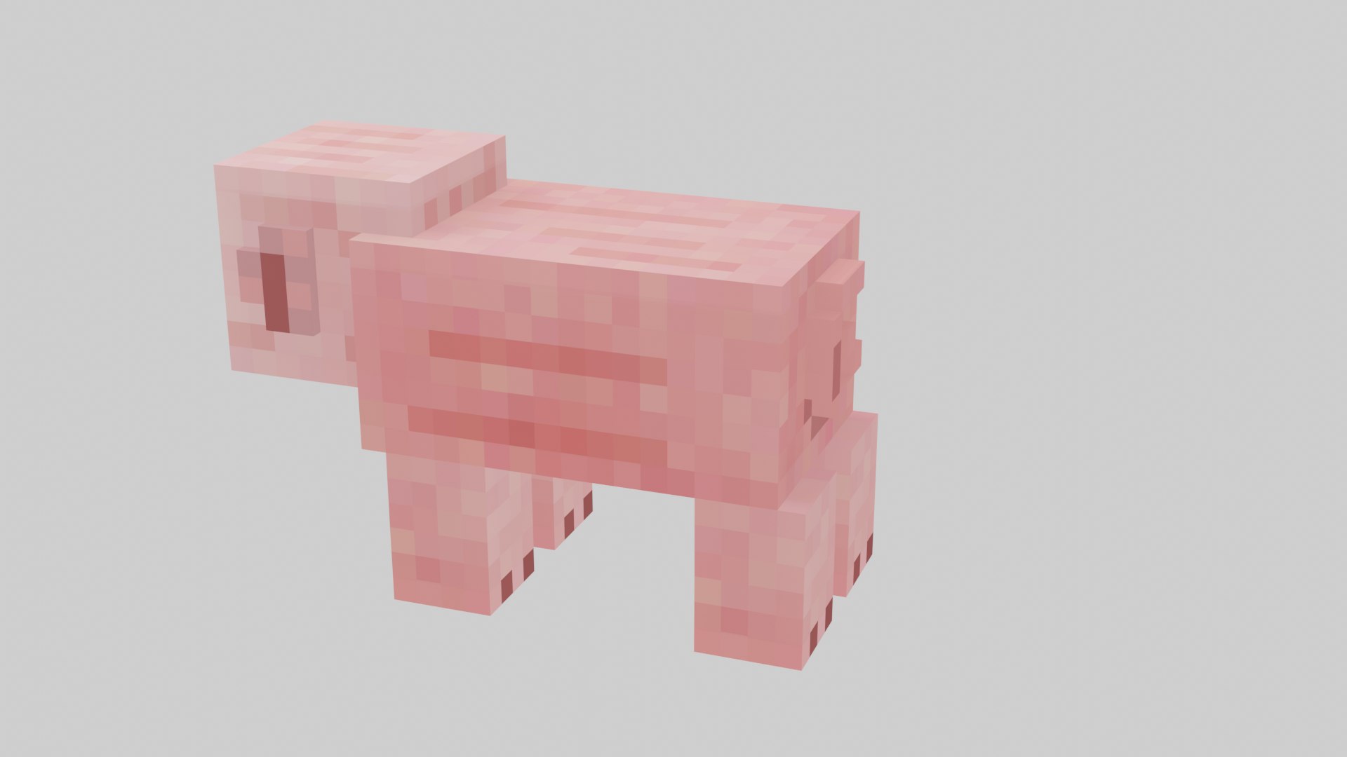 3D Minecraft Pig model - TurboSquid 2052997