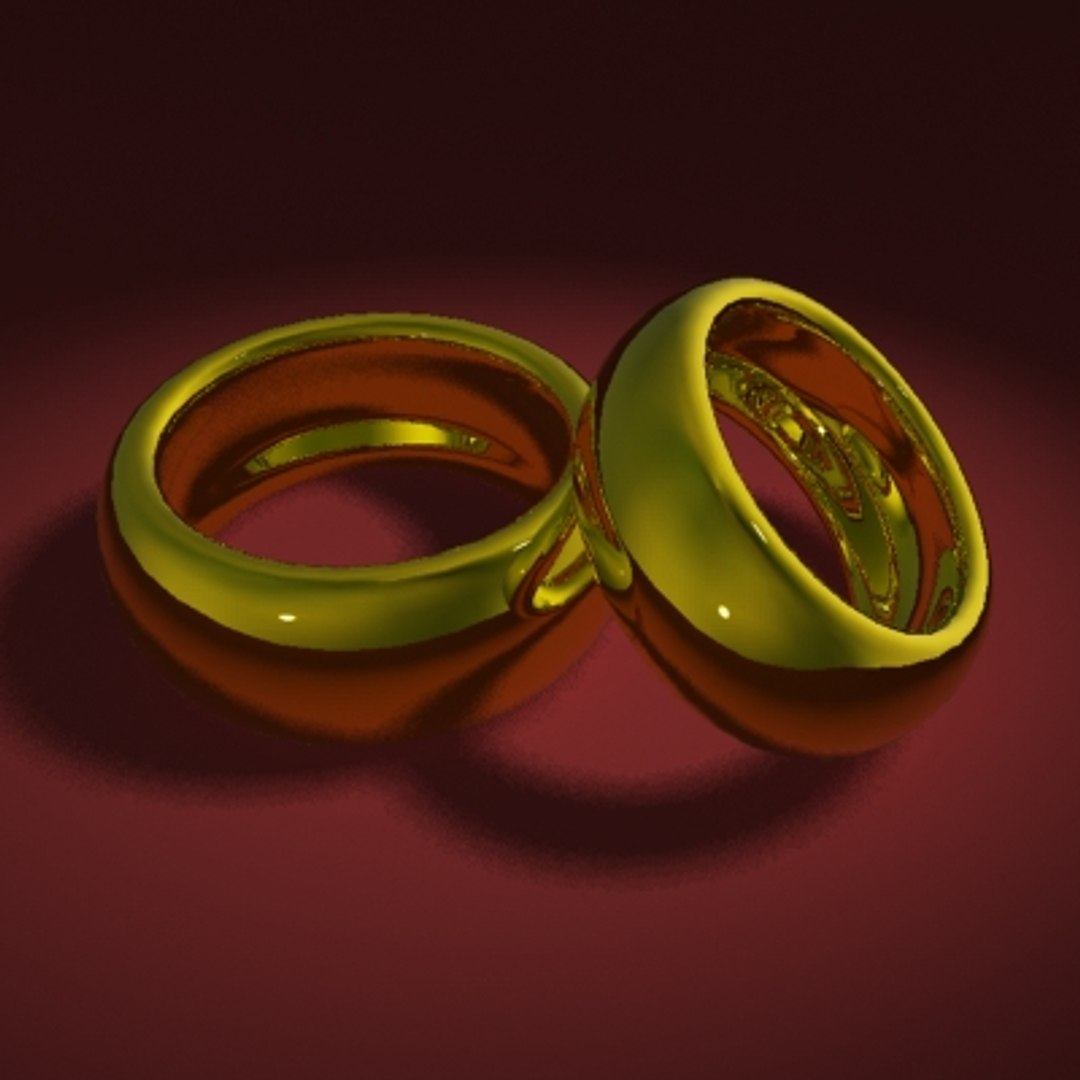 Marriage Rings 3d Max