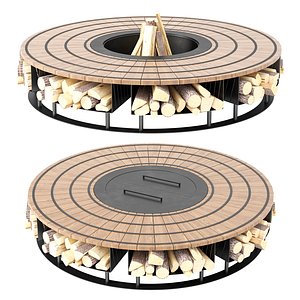 3D Fire Pit 08 model