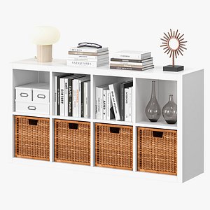 3D IKEA KALLAX Shelving Unit 77cm model