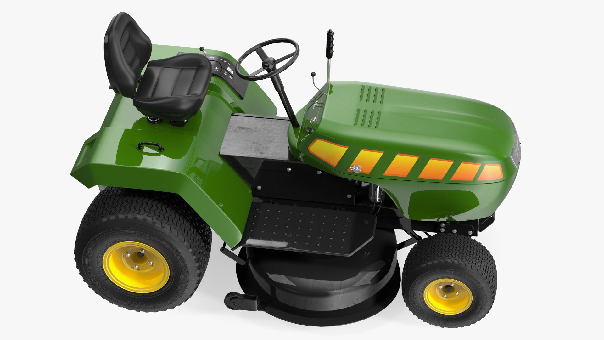 Riding Lawn Mower Rigged for Maya 3D model preview