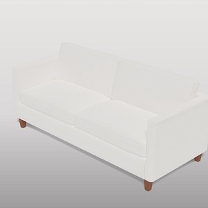 Contemporary White Sofa