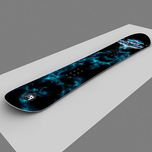 3d model snowboard