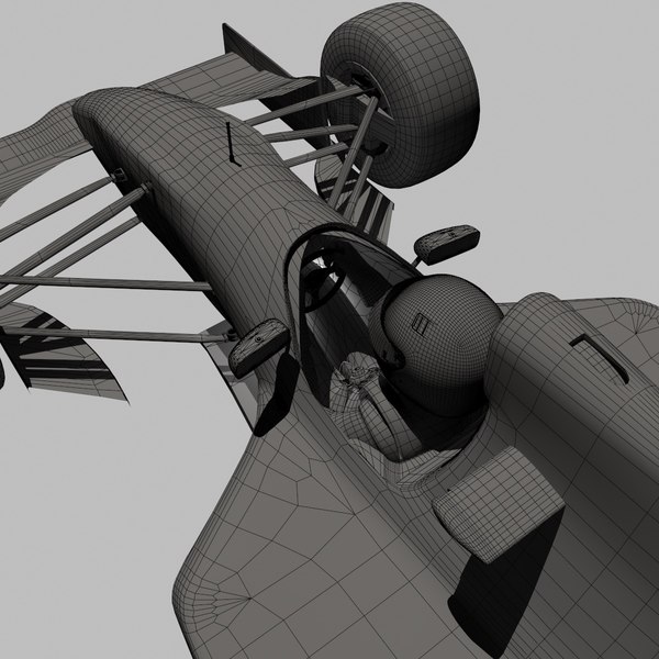 3ds max ayrton senna race car