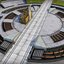 3D launch rocket complex model