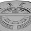3D launch rocket complex model