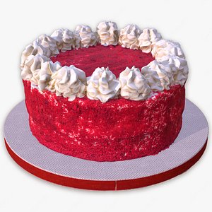 Red Velvet Cake 3D model