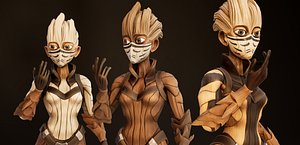 Stylized Female Forest Spirit