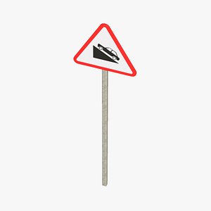 Steep-Rise-Sharp Road Sign
