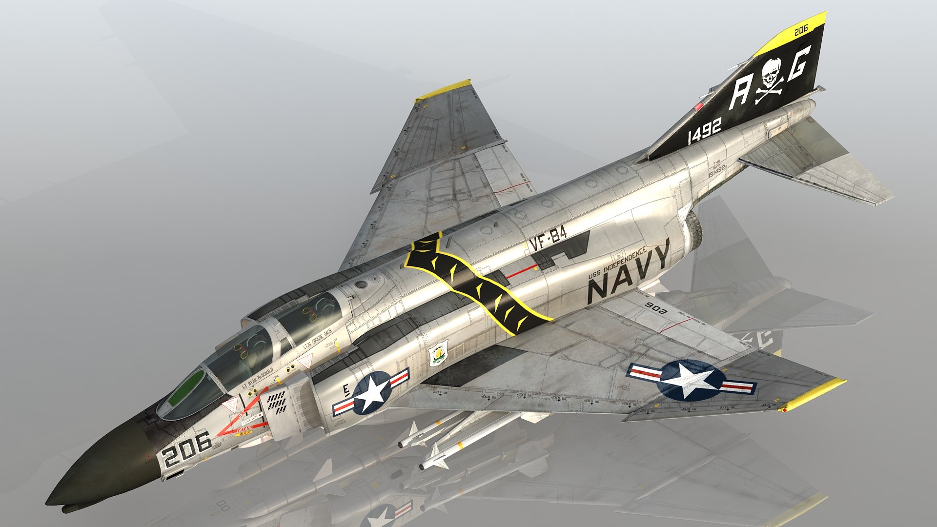 F4 BN Phantom II Jolly Rogers VF-84 Model - TurboSquid 1779082