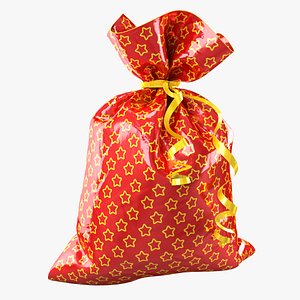 3d model of gift bag