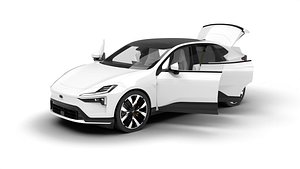 3D Polestar 4 2024 HQ 3d model model