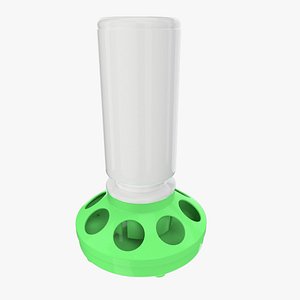 3d model chicken feeder