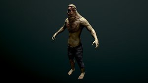 Zombie mutant 3D model