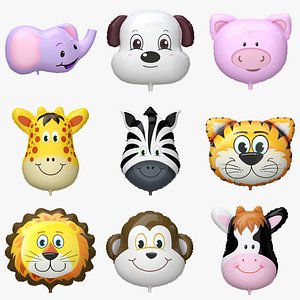 3D Animal Foil Balloons PBR vol. 1 model