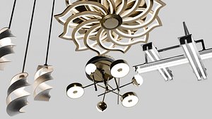 Modern Ceiling Lights 3D model