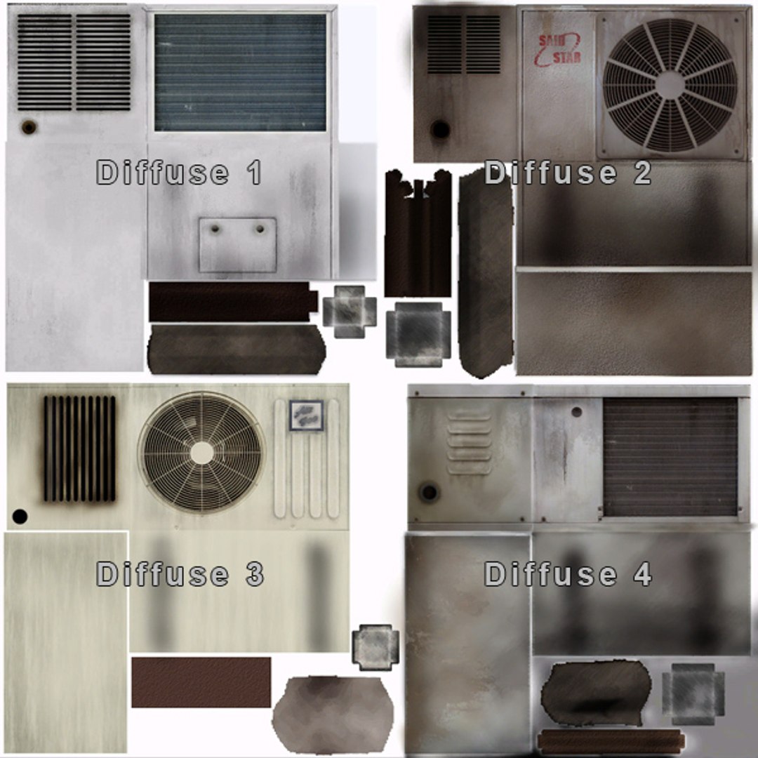 Conditioners Modeled Games 3d Model