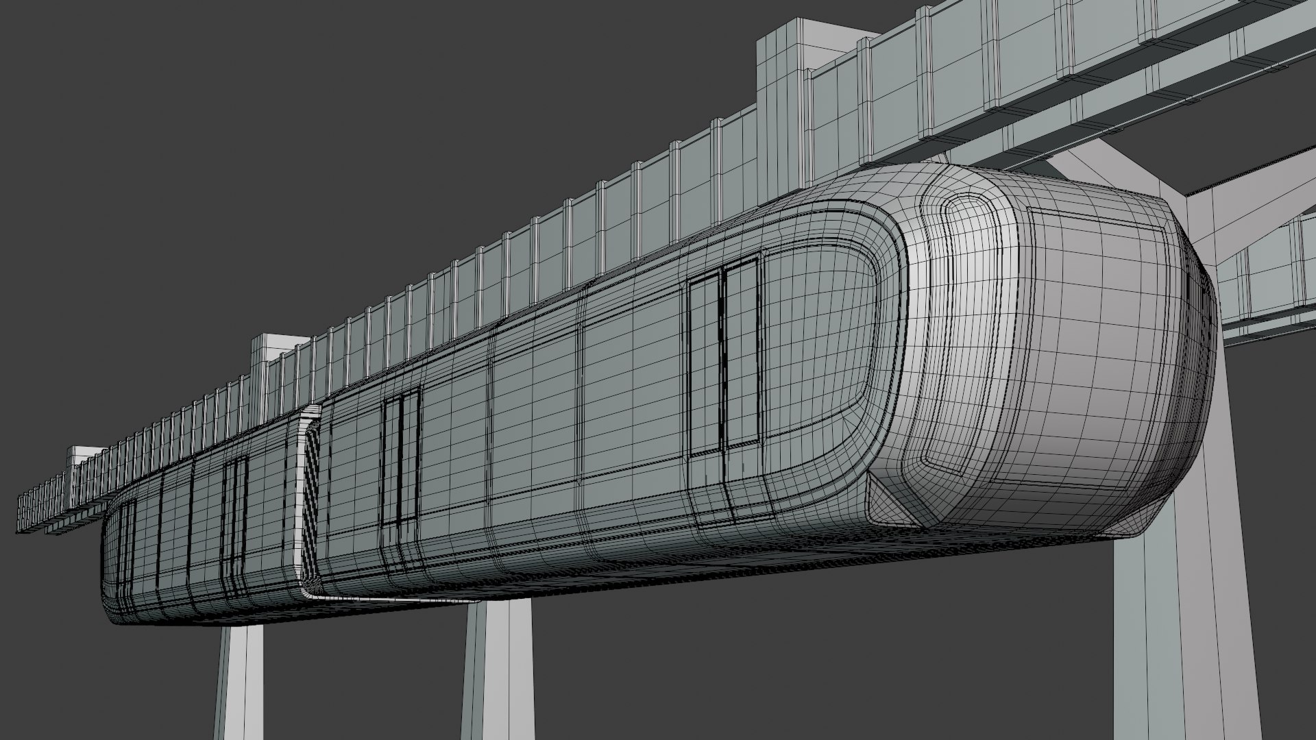 Monorail Station And Trains Bundle 3D Model - TurboSquid 2380844
