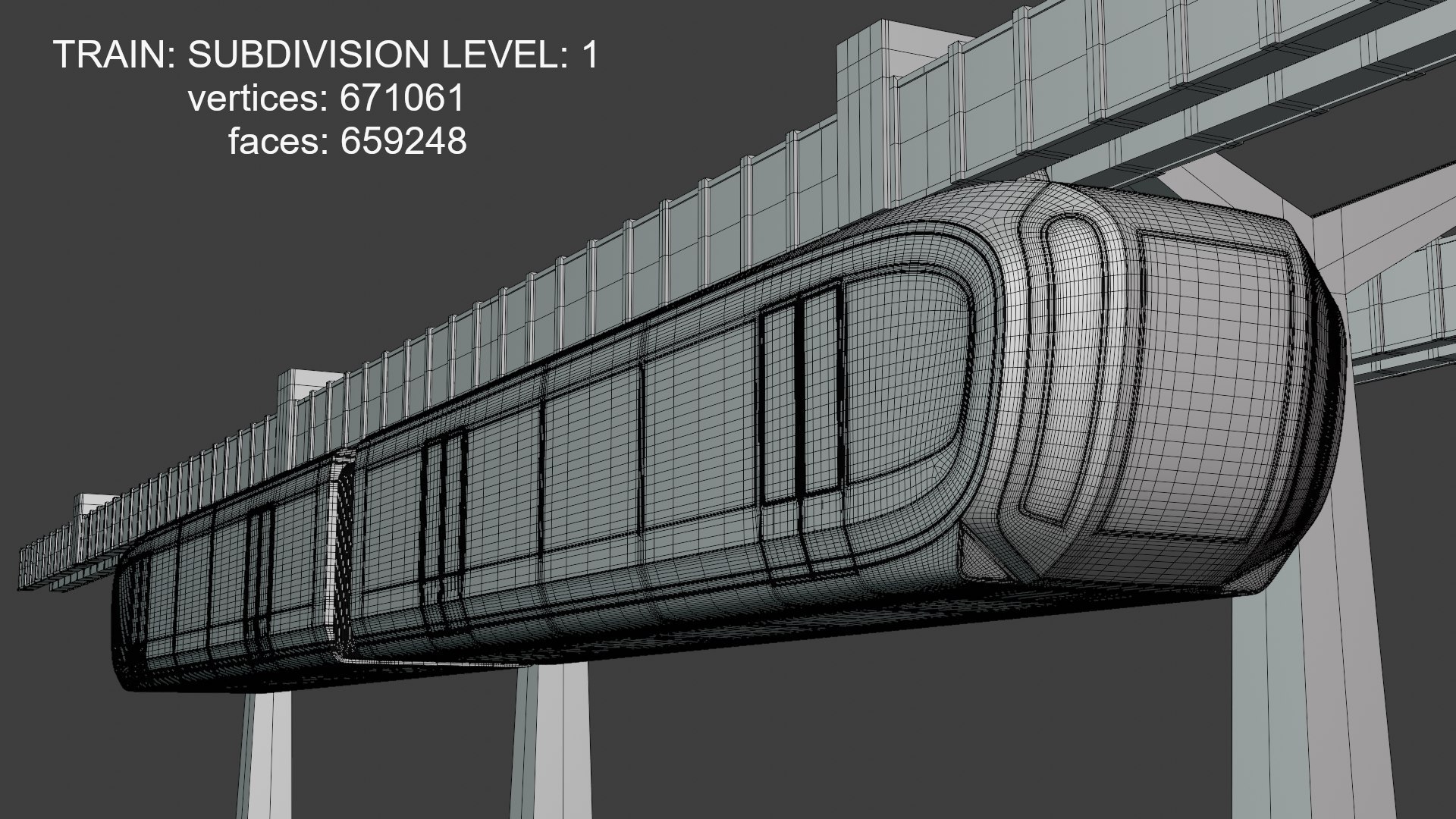 Monorail Station And Trains Bundle 3D Model - TurboSquid 2380844