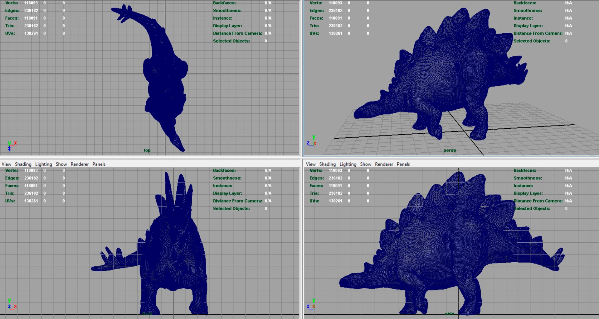 3D model stegosaurus - TurboSquid 1397935