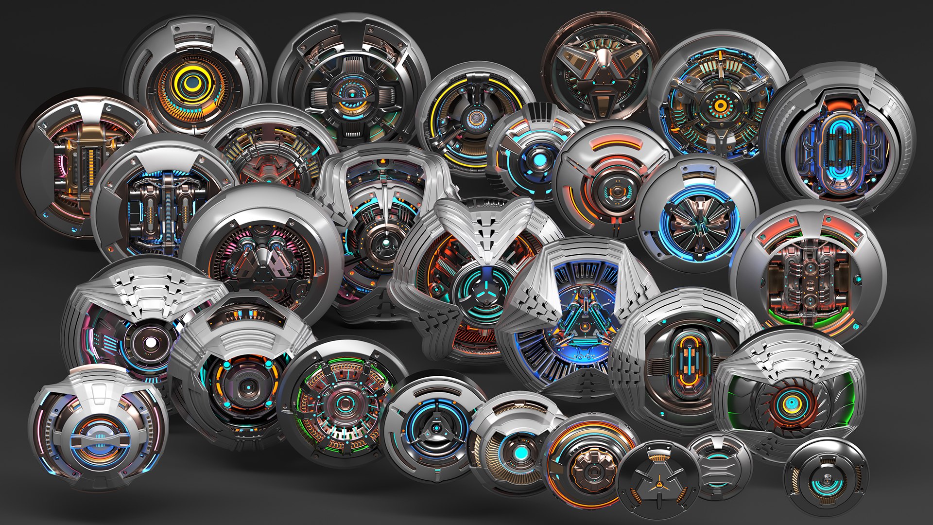 3D Sci - Fi Kitbash 2 Subdivision Ready 3D Model - TurboSquid 1965350