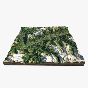 ALPS LANDSCAPE MARTIGNY 3D model