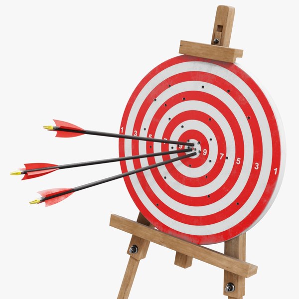 3D TargetWithArrows 01 e model