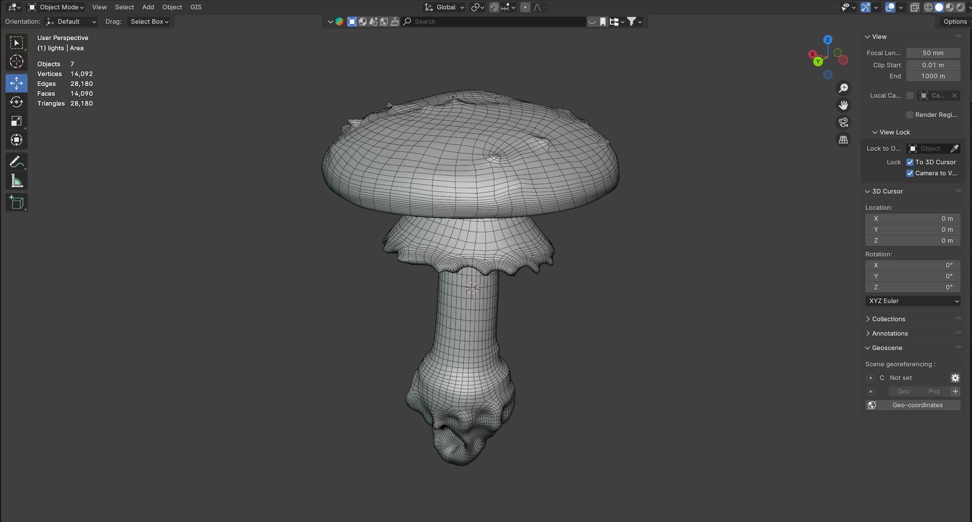 Mushroom 3 Model - TurboSquid 2384669