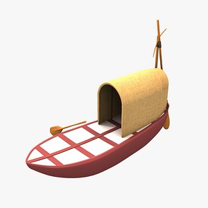 3d model ancient egypt boat g