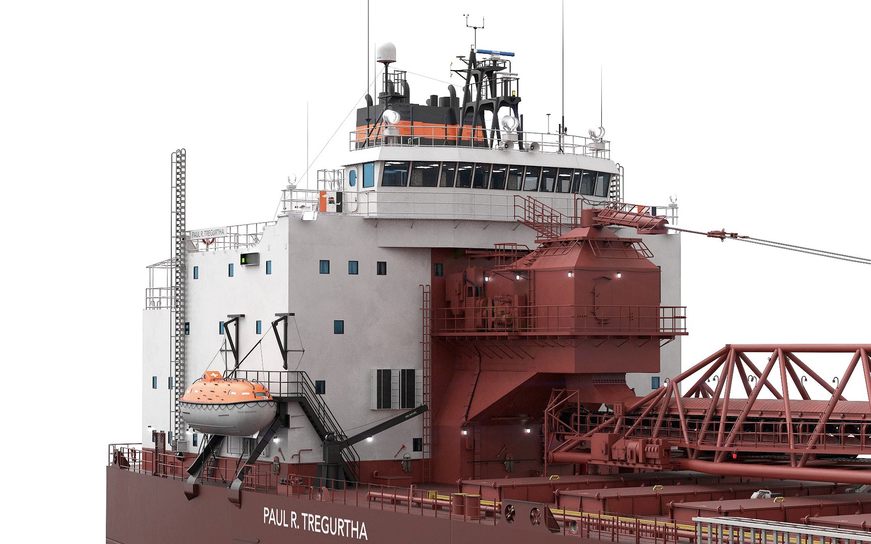 PAUL R TREGURTHA Bulk Carrier Freighter 3D Model - TurboSquid 1898639