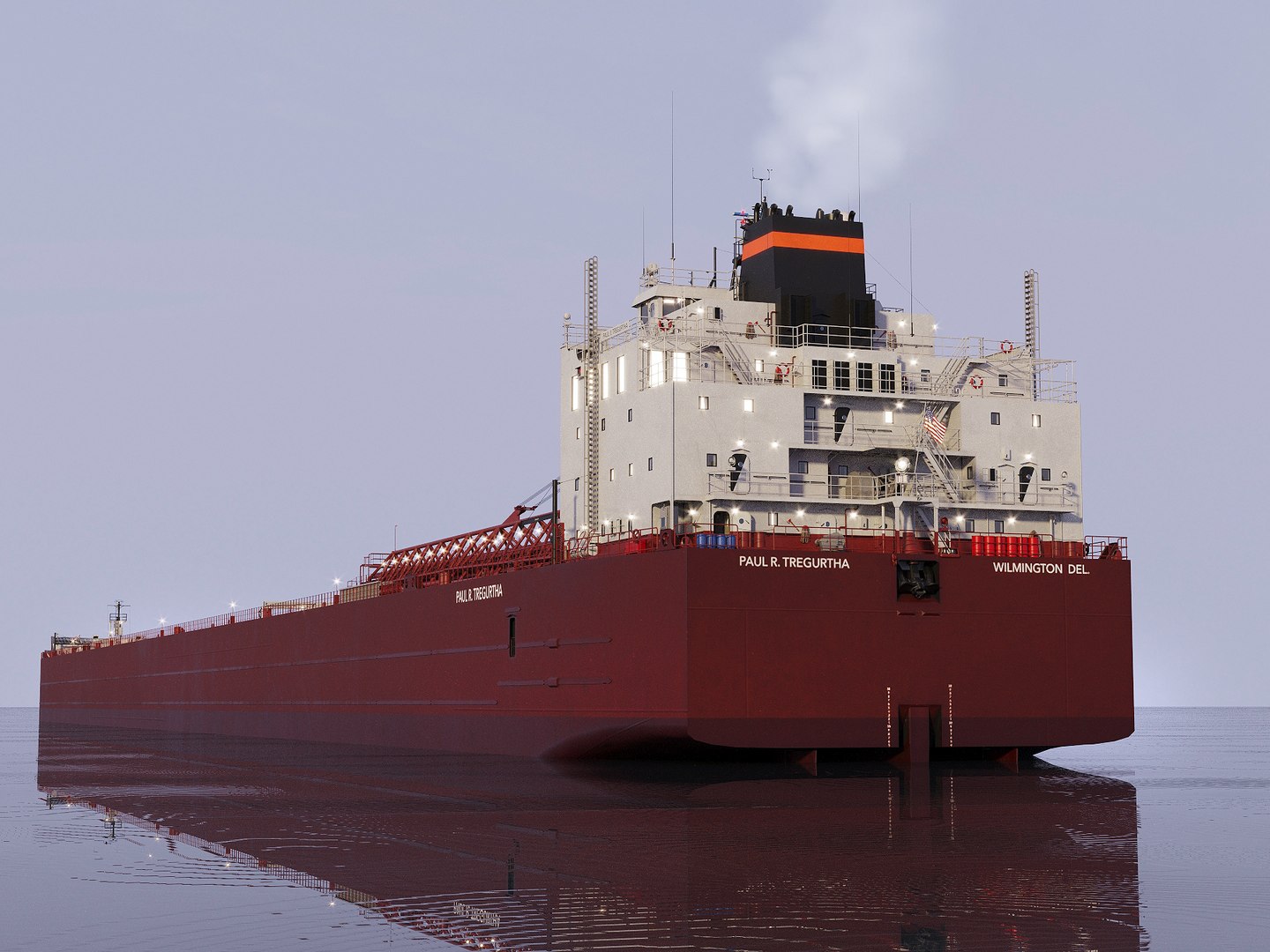 PAUL R TREGURTHA Bulk Carrier Freighter 3D model - TurboSquid 1898639