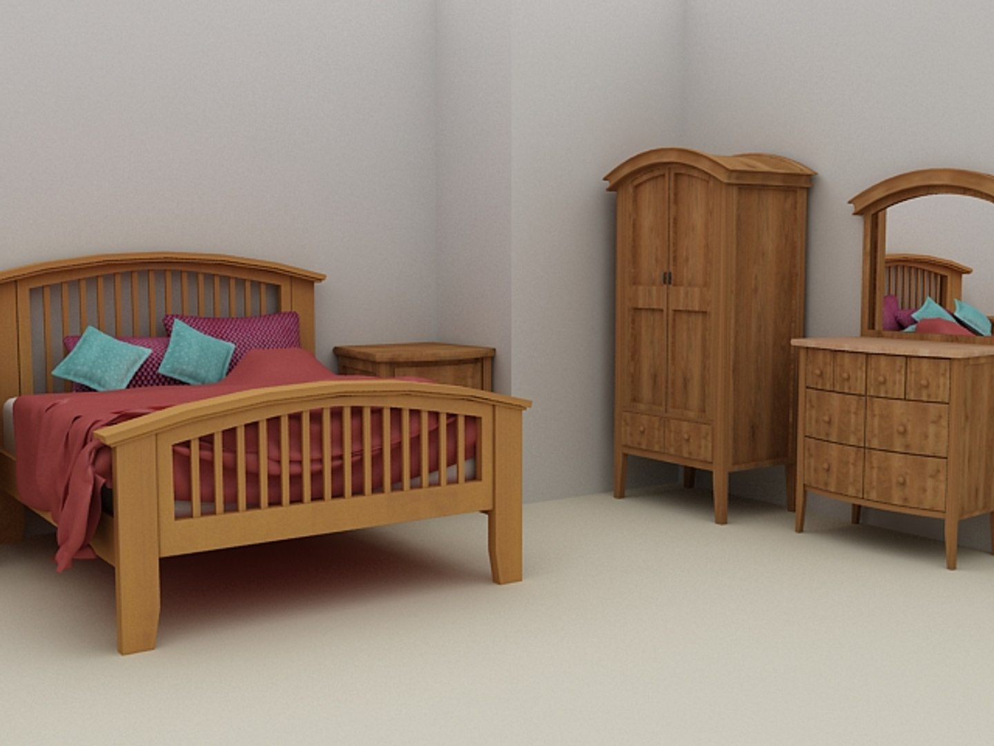 3d nimbus bed bedroom furniture model