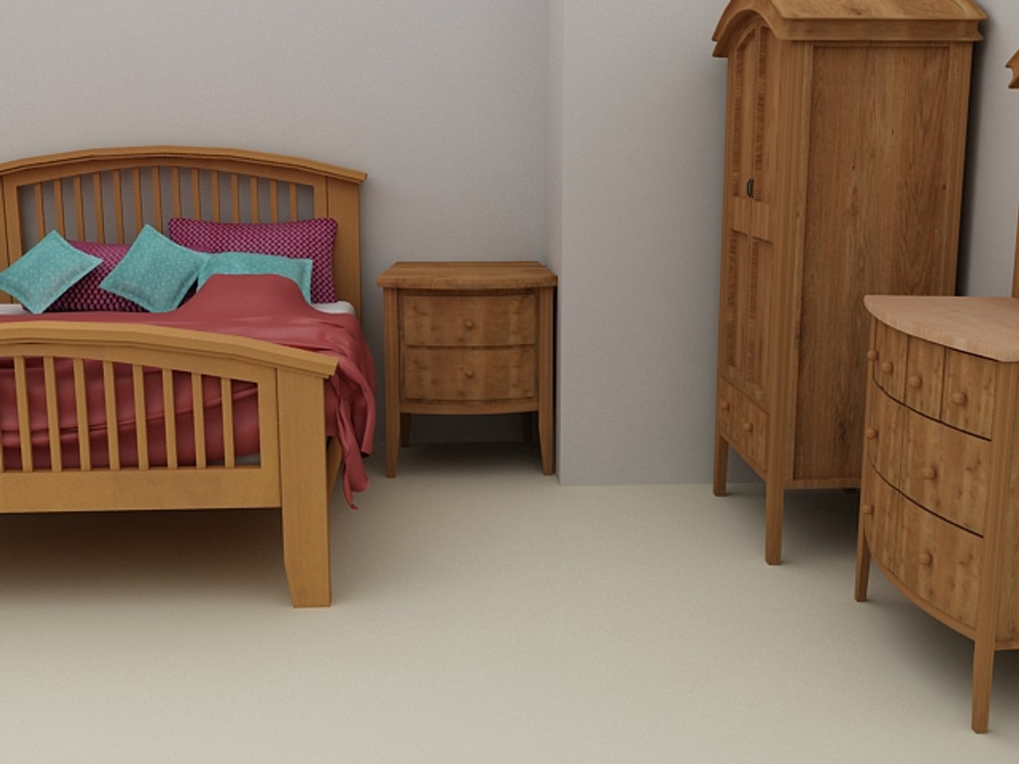 3d nimbus bed bedroom furniture model