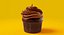 chocolate cupcake food dessert 3D model