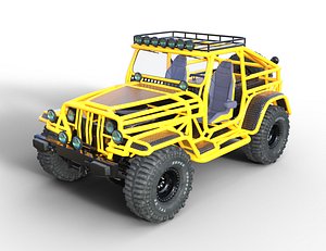 AAA Off-Roader Rigged and PBR Textured