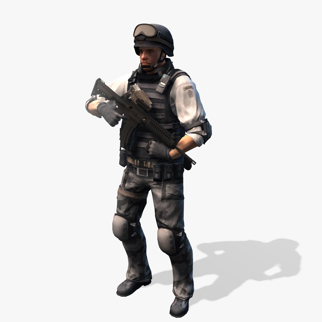 3d Swat Soldier Real-time Cat