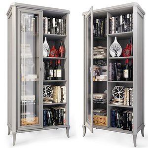 Showcase bookcase Ontario by Angstrem 3D