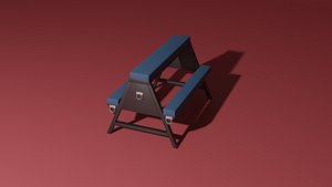 Spanking bench 3D model